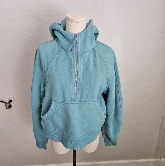 Lululemon Skuba Blue Half-Zip Hoodie - Picture 1 of 8